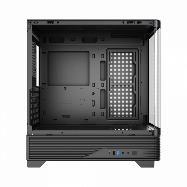 Корпус без блока питания HSPD F560-TGBK — для бизнеса и офиса