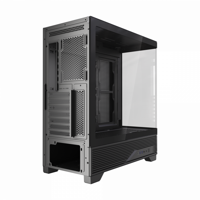 Корпус без блока питания HSPD F560-TGBK — для бизнеса и офиса