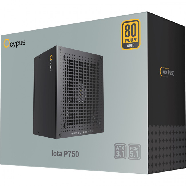 Блок питания ПК Ocypus Iota-P750-G1FFBK024X-EU — для бизнеса и офиса
