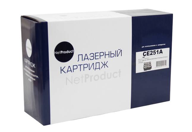 Картридж NetProduct (N-CE251A) для HP CLJ CP3525/CM3530, Восстановленный, C, 7K — для бизнеса и офиса Картридж NetProduct (N-CE251A) для HP CLJ CP3525/CM3530, Восстановленный, C, 7K — для бизнеса и офиса