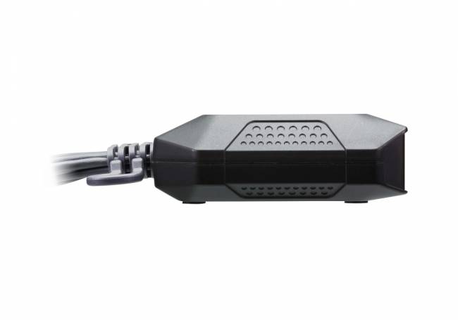 KVM-переключатель ATEN CS22H [CS22H-AT] кабельный, 2 порта, USB, 4K HDMI, пульт удаленного переключения порта ATEN CS22H — для бизнеса и офиса