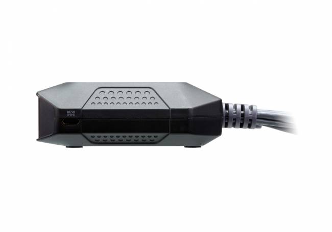 KVM-переключатель ATEN CS22H [CS22H-AT] кабельный, 2 порта, USB, 4K HDMI, пульт удаленного переключения порта ATEN CS22H — для бизнеса и офиса