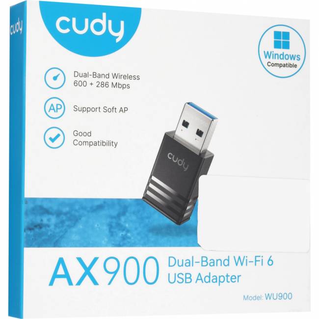 Адаптер Wi-Fi Cudy WU900 — для бизнеса и офиса Адаптер Wi-Fi Cudy WU900 — для бизнеса и офиса