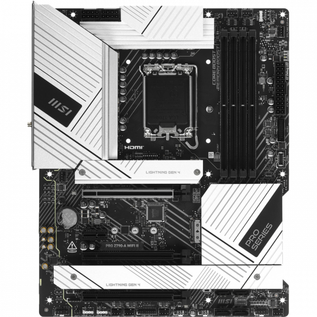 Материнская плата MSI PRO Z790-A WIFI II — для бизнеса и офиса Материнская плата MSI PRO Z790-A WIFI II — для бизнеса и офиса