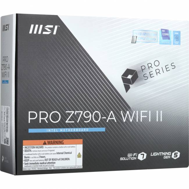 Материнская плата MSI PRO Z790-A WIFI II — для бизнеса и офиса Материнская плата MSI PRO Z790-A WIFI II — для бизнеса и офиса
