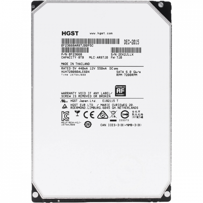 Жесткий диск WD HUH728080ALE604 — для бизнеса и офиса Жесткий диск WD HUH728080ALE604 — для бизнеса и офиса