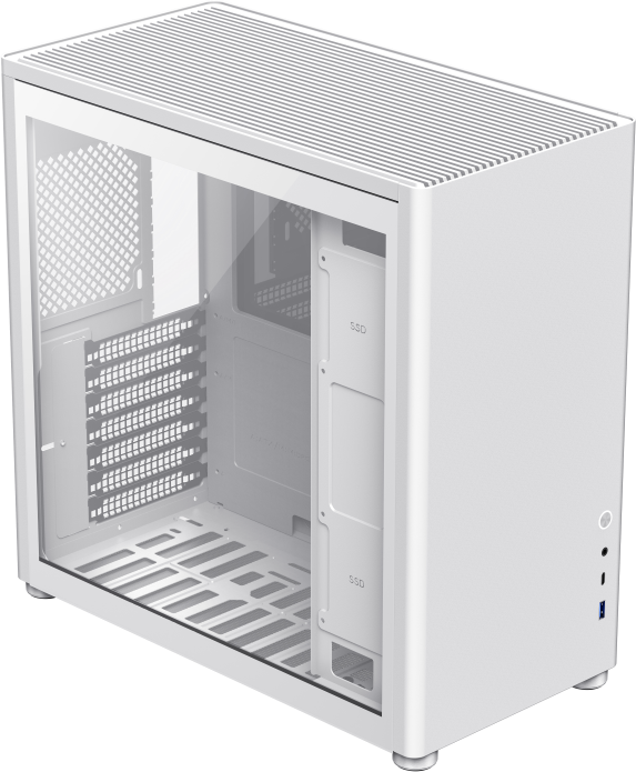 Компьютерный корпус mATX GameMax Spark Full White — для бизнеса и офиса Компьютерный корпус mATX GameMax Spark Full White — для бизнеса и офиса