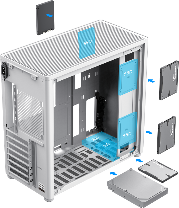 Компьютерный корпус mATX GameMax Spark Full White — для бизнеса и офиса Компьютерный корпус mATX GameMax Spark Full White — для бизнеса и офиса