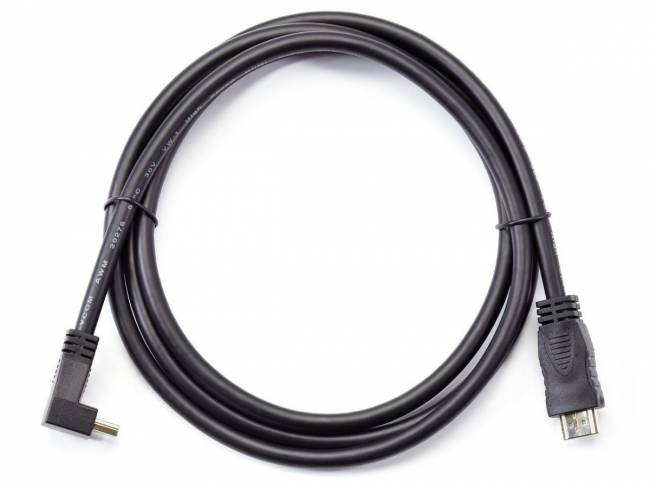 Кабель HDMI<=>HDMI-угловой коннектор 90град 1.8м, 2.0V VCOM <CG523-1.8M> VCOM HDMI (m) - HDMI (m) 1.8м — для бизнеса и офиса