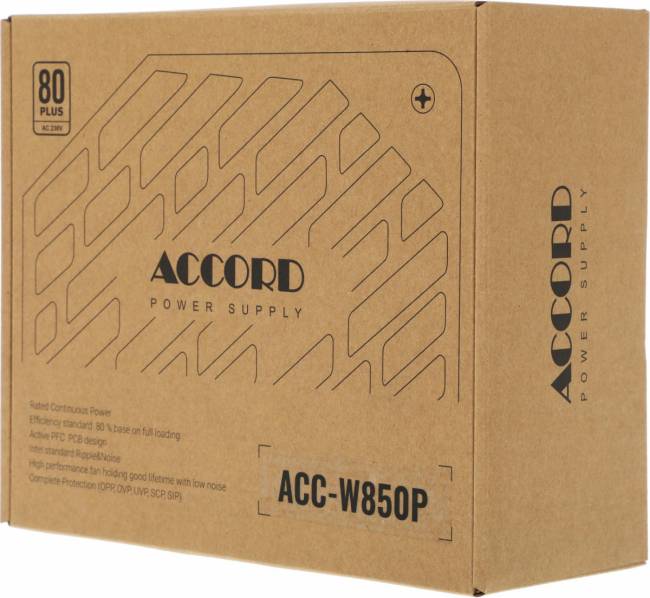 Блок питания Accord ACC-W850P — для бизнеса и офиса Блок питания Accord ACC-W850P — для бизнеса и офиса