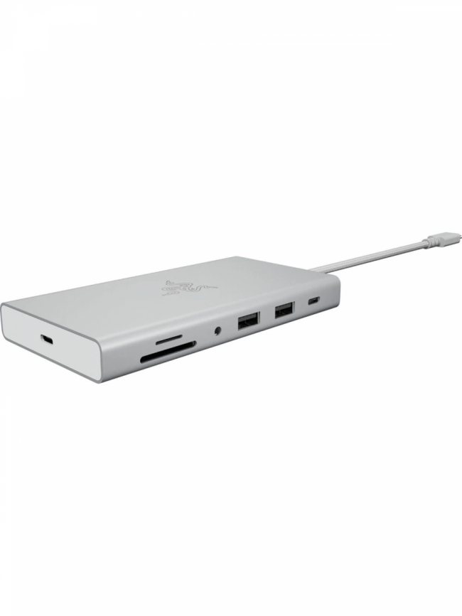 Док-станция Razer USB-C Dock - Mercury White Razer RC21-02250200-R3M1 — для бизнеса и офиса Док-станция Razer USB-C Dock - Mercury White Razer RC21-02250200-R3M1 — для бизнеса и офиса