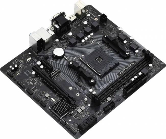 Материнская плата ASRock A520M-HDV — для бизнеса и офиса Материнская плата ASRock A520M-HDV — для бизнеса и офиса