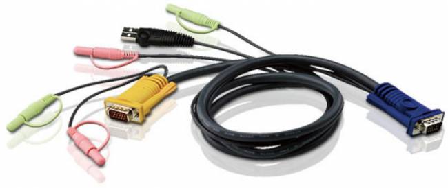 Кабель KVM USB(тип А Male)+HDB15(Male)+2хАудио(Male) <-> SHDB15(Male)+2хАудио(Male) 3м черный ATEN 2L-5303U — для бизнеса и офиса Кабель KVM USB(тип А Male)+HDB15(Male)+2хАудио(Male) <-> SHDB15(Male)+2хАудио(Male) 3м черный ATEN 2L-5303U — для бизнеса и офиса