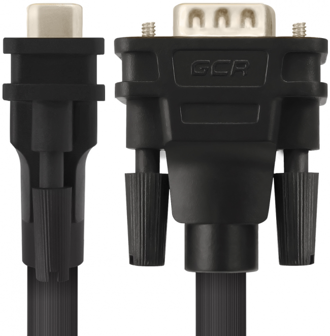 Greenconnect Кабель SVGA 10.0м чёрный, позолоченные контакты, ферритовые кольца, OD8.0mm. 15M / 15M Premium GCR-VM2VM2-10.0m, 28/28 AWG, двойной экран Greenconnect VGA (m) - VGA (m) 10м — для бизнеса и офиса Greenconnect Кабель SVGA 10.0м чёрный, позолоченные контакты, ферритовые кольца, OD8.0mm. 15M / 15M Premium GCR-VM2VM2-10.0m, 28/28 AWG, двойной экран Greenconnect VGA (m) - VGA (m) 10м — для бизнеса и офиса