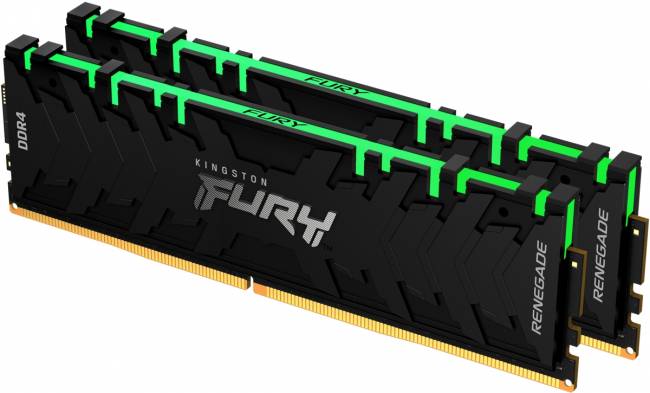 Память оперативная Kingston FURY Renegade RGB KF432C16RBAK2/64 — для бизнеса и офиса Память оперативная Kingston FURY Renegade RGB KF432C16RBAK2/64 — для бизнеса и офиса