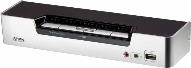 Переключатель, электрон., KVM+Audio+USB 2.0, 1 user USB+HDMI => 4 cpu USB+HDMI, соШнур. USB 2х1.8м., настол., исп.стандарт, без OSD, некаскад.. ATEN CS1794 — для бизнеса и офиса Переключатель, электрон., KVM+Audio+USB 2.0, 1 user USB+HDMI => 4 cpu USB+HDMI, соШнур. USB 2х1.8м., настол., исп.стандарт, без OSD, некаскад.. ATEN CS1794 — для бизнеса и офиса