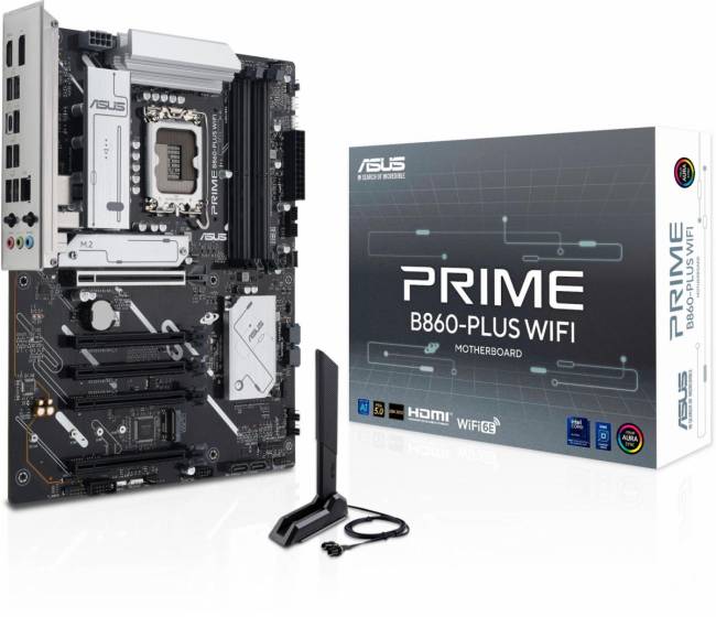 Материнская плата ASUS PRIME B860-PLUS WIFI — для бизнеса и офиса Материнская плата ASUS PRIME B860-PLUS WIFI — для бизнеса и офиса