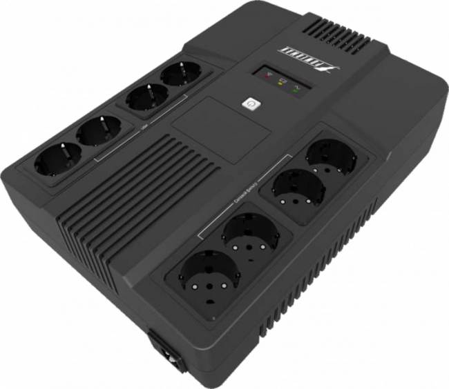 ИБП POWERMAN Brick 1000, линейно-интерактивный, 1000ВА, 600Вт, 4 евророзетки с резервным питанием, 4 евророзетки с фильтрацией, батарея 12В 9Ач 1 шт., 309мм х 202мм х 93мм, 5.6 кг. Powerman BRICK 1000 — для бизнеса и офиса ИБП POWERMAN Brick 1000, линейно-интерактивный, 1000ВА, 600Вт, 4 евророзетки с резервным питанием, 4 евророзетки с фильтрацией, батарея 12В 9Ач 1 шт., 309мм х 202мм х 93мм, 5.6 кг. Powerman BRICK 1000 — для бизнеса и офиса