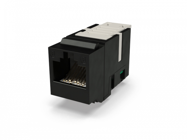 Модульное гнездо UTP, RJ-45, Кат.6, формат Keystone, неэкранированное, черное, предсобранное Patchwork 77696002 — для бизнеса и офиса