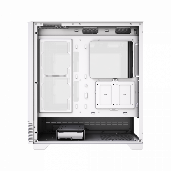 Корпус без блока питания HSPD F560-TGWH — для бизнеса и офиса