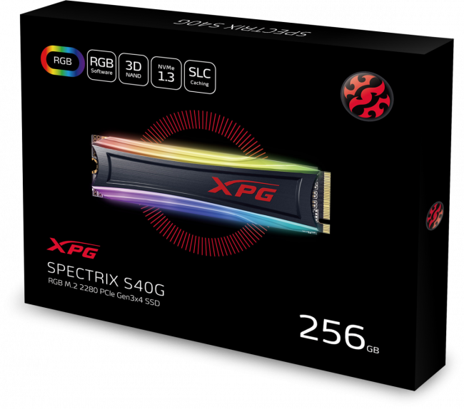 Твердотельный накопитель XPG SPECTRIX S40G AS40G-256GT-C — для бизнеса и офиса Твердотельный накопитель XPG SPECTRIX S40G AS40G-256GT-C — для бизнеса и офиса