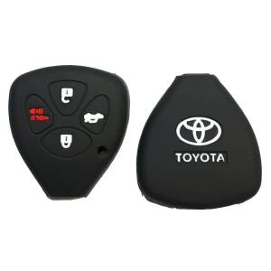 Чехол силиконовый невыкидного ключа TOYOTA 3+1 кнопки (с лого)