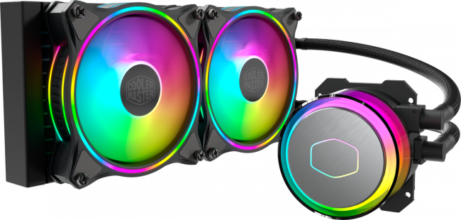 Система охлаждения Cooler Master MasterLiquid ML240 Illusion (MLX-D24M-A18P2-R1) — для бизнеса и офиса Система охлаждения Cooler Master MasterLiquid ML240 Illusion (MLX-D24M-A18P2-R1) — для бизнеса и офиса