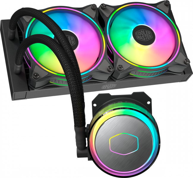 Система охлаждения Cooler Master MasterLiquid ML240 Illusion (MLX-D24M-A18P2-R1) — для бизнеса и офиса Система охлаждения Cooler Master MasterLiquid ML240 Illusion (MLX-D24M-A18P2-R1) — для бизнеса и офиса