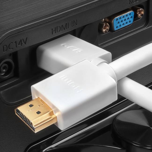 Greenconnect Кабель 1.5m HDMI версия 2.0 HDR 4:2:2, Ultra HD, 4K 60 fps 60Hz/5K*30Hz, 3D, AUDIO, 18.0 Гбит/с, 28/28 AWG, OD7.3mm, тройной экран, белый, GCR-HM761-1.5m Greenconnect HDMI (m) - HDMI (m) 1.5м — для бизнеса и офиса Greenconnect Кабель 1.5m HDMI версия 2.0 HDR 4:2:2, Ultra HD, 4K 60 fps 60Hz/5K*30Hz, 3D, AUDIO, 18.0 Гбит/с, 28/28 AWG, OD7.3mm, тройной экран, белый, GCR-HM761-1.5m Greenconnect HDMI (m) - HDMI (m) 1.5м — для бизнеса и офиса