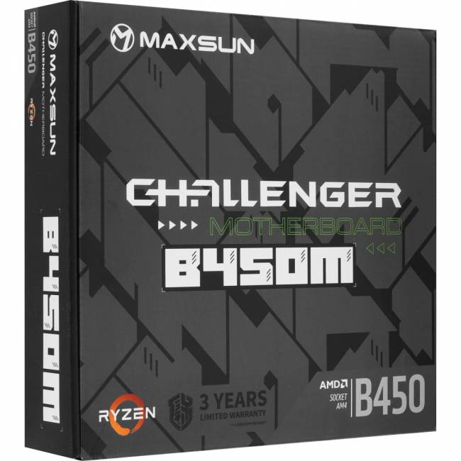 Материнская плата MAXSUN MS-Challenger B450M — для бизнеса и офиса Материнская плата MAXSUN MS-Challenger B450M — для бизнеса и офиса