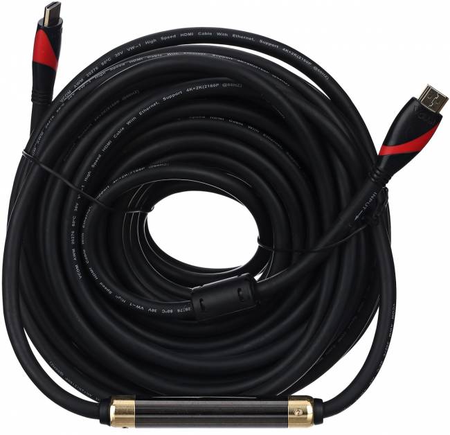 Кабель HDMI 19M/M ver. 2.0, 2 фильтра, 15m VCOM <CG525D-R-15.0> VCOM HDMI (m) - HDMI (m) 15м — для бизнеса и офиса