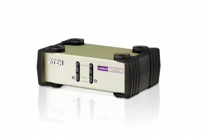 2-x порт. переключатель, электрон., KVM, 1 user PS2/USB+VGA => 2 cpu PS2/USB+VGA, со шнурами PS2/USB 2х1.2м., 2048x1536, настол., без OSD, некаскад. ATEN CS82U — для бизнеса и офиса 2-x порт. переключатель, электрон., KVM, 1 user PS2/USB+VGA => 2 cpu PS2/USB+VGA, со шнурами PS2/USB 2х1.2м., 2048x1536, настол., без OSD, некаскад. ATEN CS82U — для бизнеса и офиса