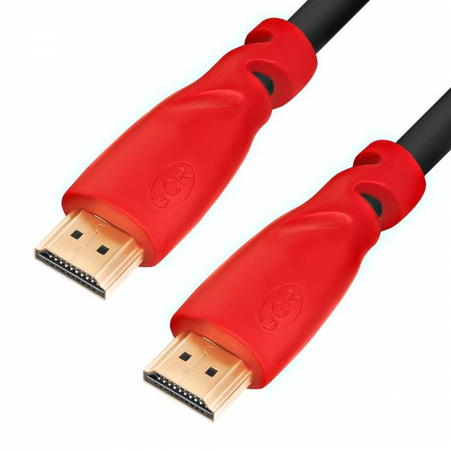 GCR Кабель 0.5m HDMI версия 1.4, черный, красные коннекторы, OD7.3mm, 30/30 AWG, позолоченные контакты, Ethernet 10.2 Гбит/с, 3D, 4K GCR-HM450-0.5m, экран Greenconnect HDMI 1.4 - HDMI 1.4 0.5м черный — для бизнеса и офиса GCR Кабель 0.5m HDMI версия 1.4, черный, красные коннекторы, OD7.3mm, 30/30 AWG, позолоченные контакты, Ethernet 10.2 Гбит/с, 3D, 4K GCR-HM450-0.5m, экран Greenconnect HDMI 1.4 - HDMI 1.4 0.5м черный — для бизнеса и офиса