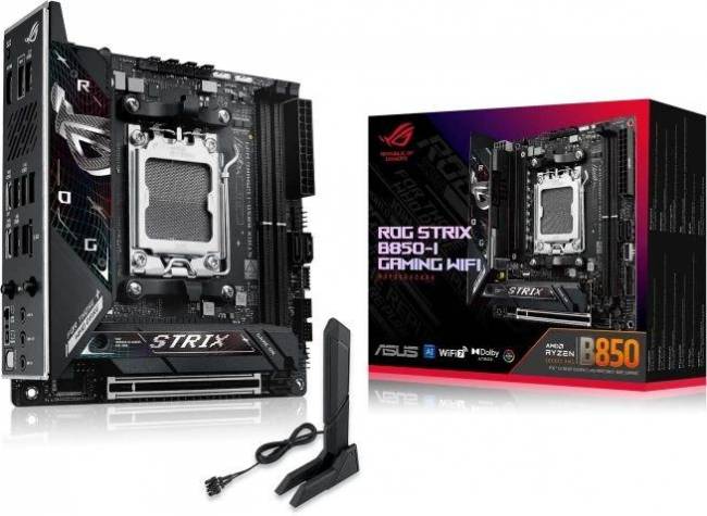 Материнская плата ASUS ROG STRIX B850-I GAMING WIFI — для бизнеса и офиса Материнская плата ASUS ROG STRIX B850-I GAMING WIFI — для бизнеса и офиса