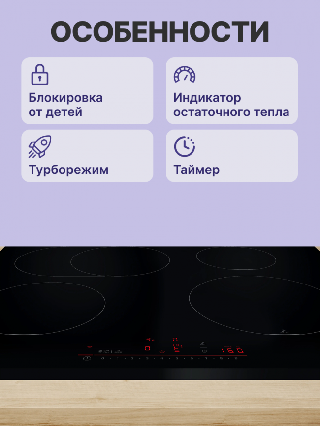 Встраиваемая индукционная панель BOSCH Bosch PUE611HC1E — для бизнеса и офиса Встраиваемая индукционная панель BOSCH Bosch PUE611HC1E — для бизнеса и офиса