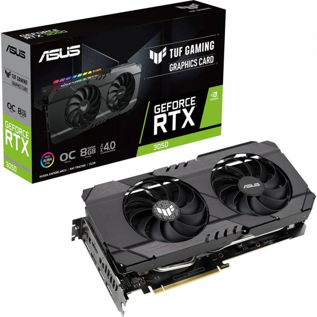 Видеокарта ASUS TUF Gaming GeForce RTX 3050 (90YV0HM4-M0NA00) — для бизнеса и офиса Видеокарта ASUS TUF Gaming GeForce RTX 3050 (90YV0HM4-M0NA00) — для бизнеса и офиса