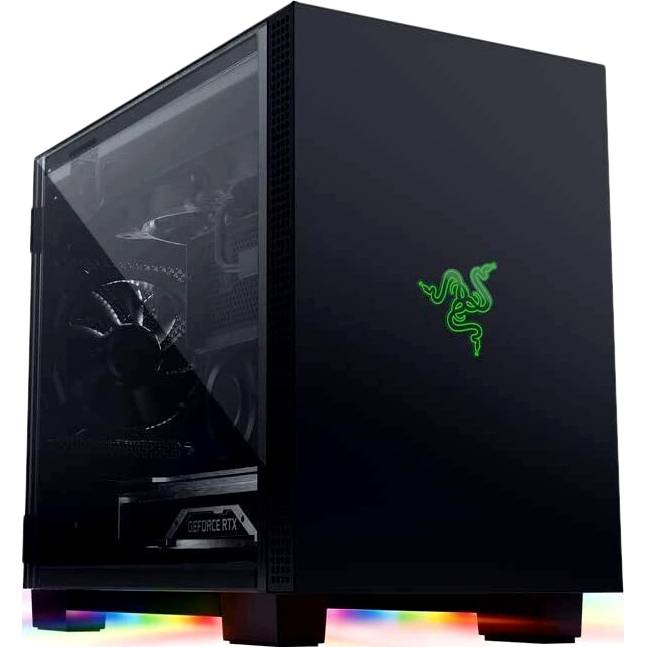 Корпус ПК Razer Tomahawk M1 (M1/Mini-ITX/Aluminum/Tempered Glass/Desktop Chassis) Razer Tomahawk M1 (RC21-01400100-R3M1) — для бизнеса и офиса Корпус ПК Razer Tomahawk M1 (M1/Mini-ITX/Aluminum/Tempered Glass/Desktop Chassis) Razer Tomahawk M1 (RC21-01400100-R3M1) — для бизнеса и офиса