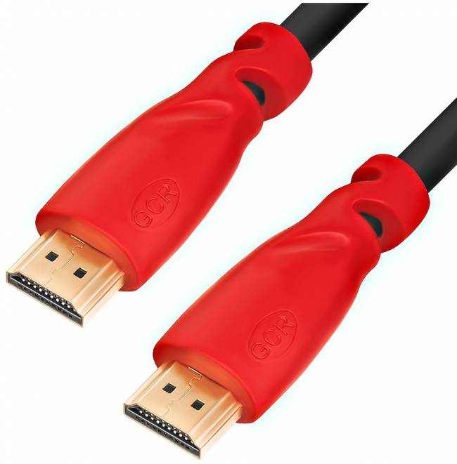 Greenconnect Кабель 5.0m HDMI версия 2.0, HDR 4:2:2, Ultra HD, 4K 60 fps 60Hz/5K*30Hz, 3D, AUDIO, 18.0 Гбит/с, 28/28 AWG, OD7.3mm, тройной экран, черный, красные коннекторы, GCR-HM351-5.0m Greenconnect HDMI (m) - HDMI (m) 5м — для бизнеса и офиса Greenconnect Кабель 5.0m HDMI версия 2.0, HDR 4:2:2, Ultra HD, 4K 60 fps 60Hz/5K*30Hz, 3D, AUDIO, 18.0 Гбит/с, 28/28 AWG, OD7.3mm, тройной экран, черный, красные коннекторы, GCR-HM351-5.0m Greenconnect HDMI (m) - HDMI (m) 5м — для бизнеса и офиса