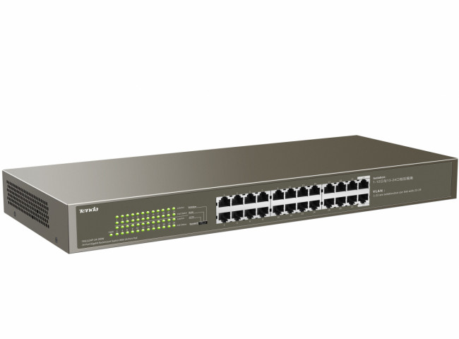 Коммутатор Tenda TEG1124P-24-250W — для бизнеса и офиса Коммутатор Tenda TEG1124P-24-250W — для бизнеса и офиса