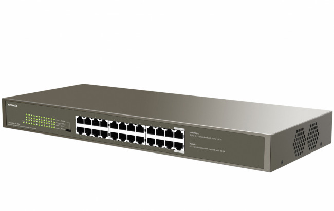 Коммутатор Tenda TEG1124P-24-250W — для бизнеса и офиса Коммутатор Tenda TEG1124P-24-250W — для бизнеса и офиса