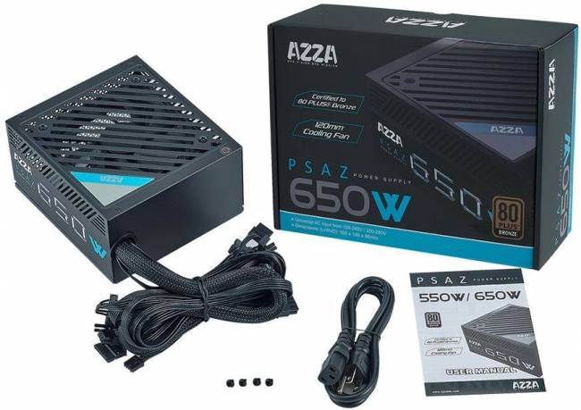 Блок питания AZZA PSAZ-650 — для бизнеса и офиса Блок питания AZZA PSAZ-650 — для бизнеса и офиса