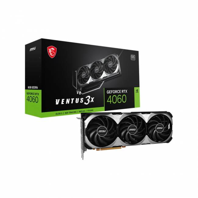 Видеокарта MSI GeForce RTX 4060 VEN — для бизнеса и офиса Видеокарта MSI GeForce RTX 4060 VEN — для бизнеса и офиса