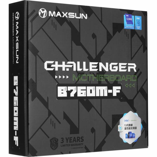 Материнская плата MAXSUN MS-Challenger B760M-F — для бизнеса и офиса Материнская плата MAXSUN MS-Challenger B760M-F — для бизнеса и офиса