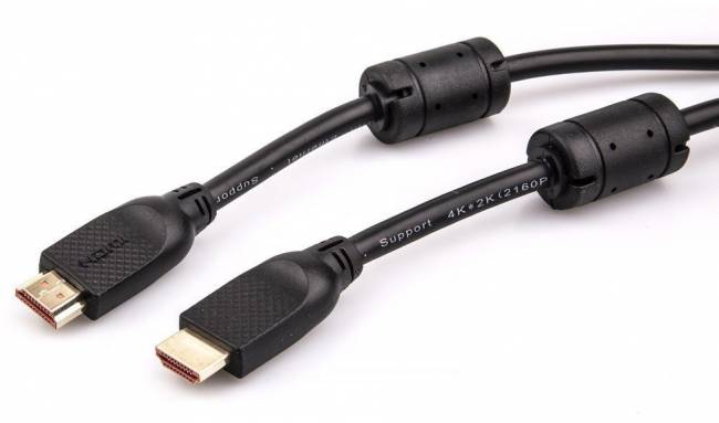 Кабель HDMI 19M/M ver 2.0, 1.8М,2 фильтра, Aopen/Qust <ACG517D-1.8M> VCOM HDMI (m) - HDMI (m) 1.8м — для бизнеса и офиса