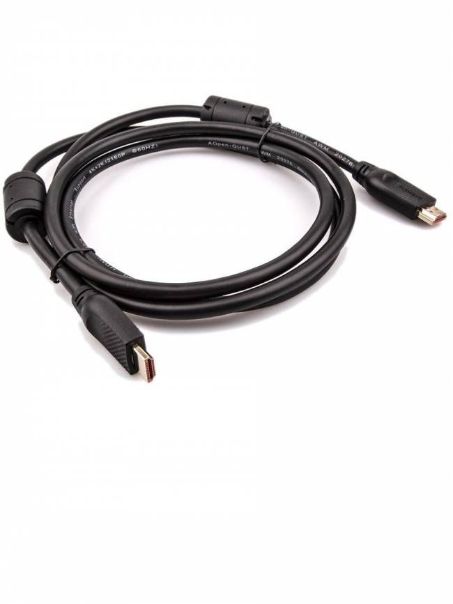 Кабель HDMI 19M/M ver 2.0, 1.8М,2 фильтра, Aopen/Qust <ACG517D-1.8M> VCOM HDMI (m) - HDMI (m) 1.8м — для бизнеса и офиса