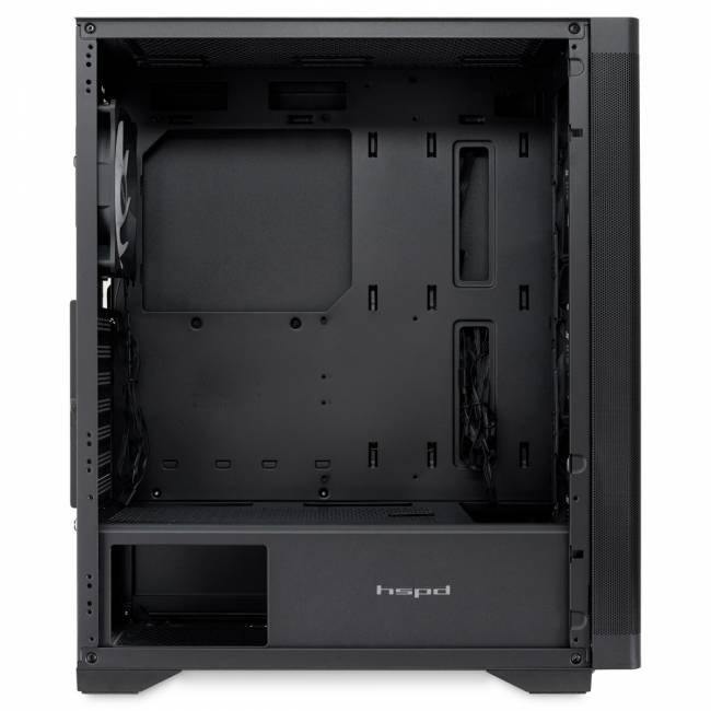 Корпус без блока питания HSPD M520-TGBK-ARGB — для бизнеса и офиса Корпус без блока питания HSPD M520-TGBK-ARGB — для бизнеса и офиса