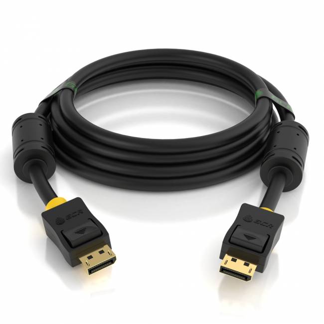 GCR Кабель PROF 5.0m DisplayPort v1.4, 8 K 60Hz, 4 K 165Hz, 20M/20M, черный, ферритовые кольца, 28/28 AWG, GCR-51914 Greenconnect HDMI (m)- HDMI (m) 5м — для бизнеса и офиса GCR Кабель PROF 5.0m DisplayPort v1.4, 8 K 60Hz, 4 K 165Hz, 20M/20M, черный, ферритовые кольца, 28/28 AWG, GCR-51914 Greenconnect HDMI (m)- HDMI (m) 5м — для бизнеса и офиса