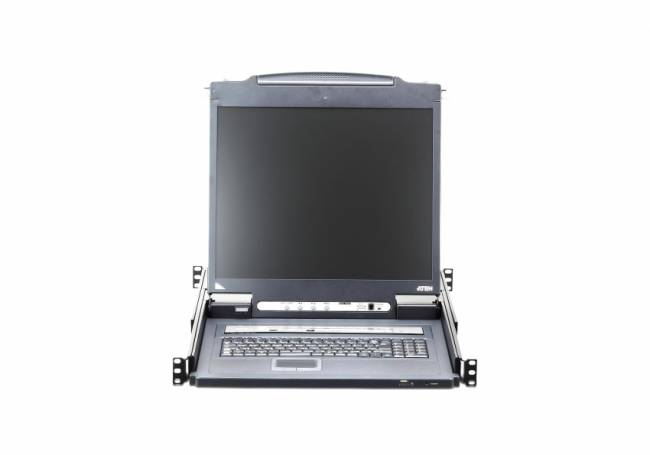 16-портовый IP KVM-переключатель с ЖК-дисплеем Slideaway/ATEN ATEN CL5716iNR — для бизнеса и офиса 16-портовый IP KVM-переключатель с ЖК-дисплеем Slideaway/ATEN ATEN CL5716iNR — для бизнеса и офиса