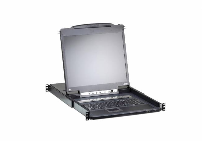 16-портовый IP KVM-переключатель с ЖК-дисплеем Slideaway/ATEN ATEN CL5716iNR — для бизнеса и офиса 16-портовый IP KVM-переключатель с ЖК-дисплеем Slideaway/ATEN ATEN CL5716iNR — для бизнеса и офиса