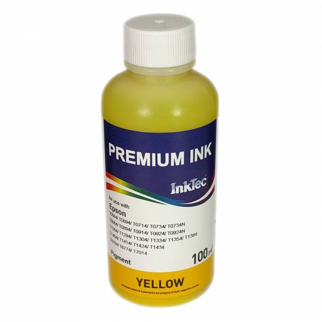 Чернила InkTec (E0013) для Epson Stylus SX425/T26/TX419, Пигм., Y, 0,1 л. (ориг.фасовка) — для бизнеса и офиса